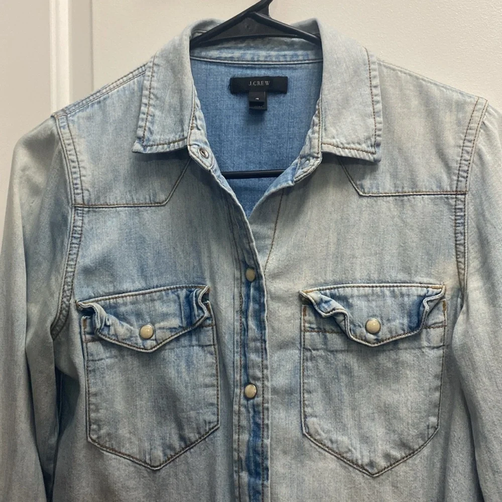 J. Crew Denim Button Jacket Size 4